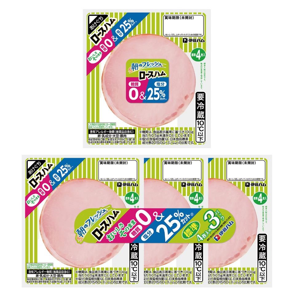 85円 最大84％オフ！ 伊藤ハム 朝のフレッシュ ロースハム 4枚入3パック