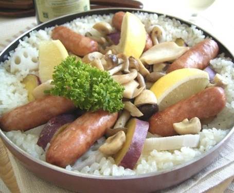 秋の収穫ピラフ