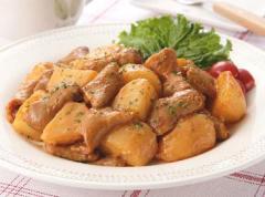 牛肉とじゃがいものマヨネーズ炒め