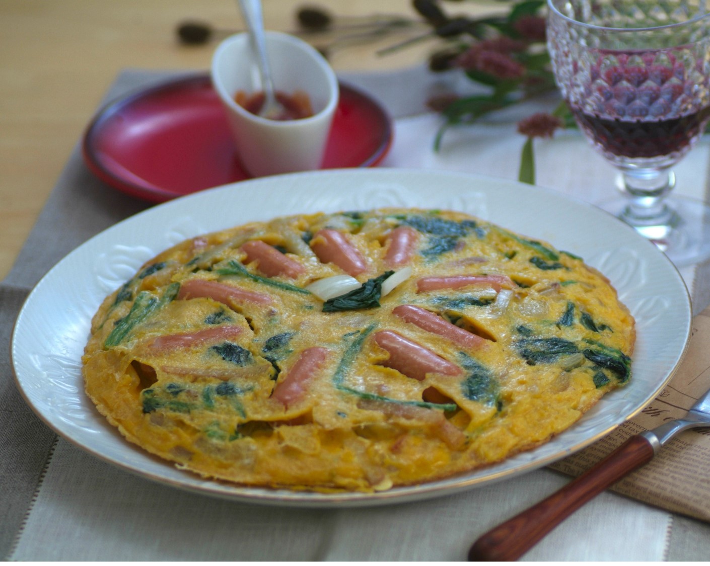 スペイン風チーズインオムレツ