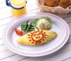 チーズインのにこにこオムレツ