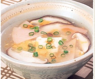 ハムと豆腐の中華スープ