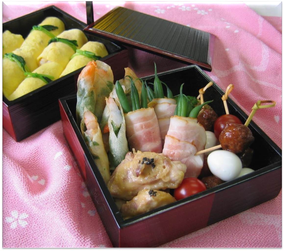 桜花ふくさ寿司のお花見弁当～簡単お花見弁当～