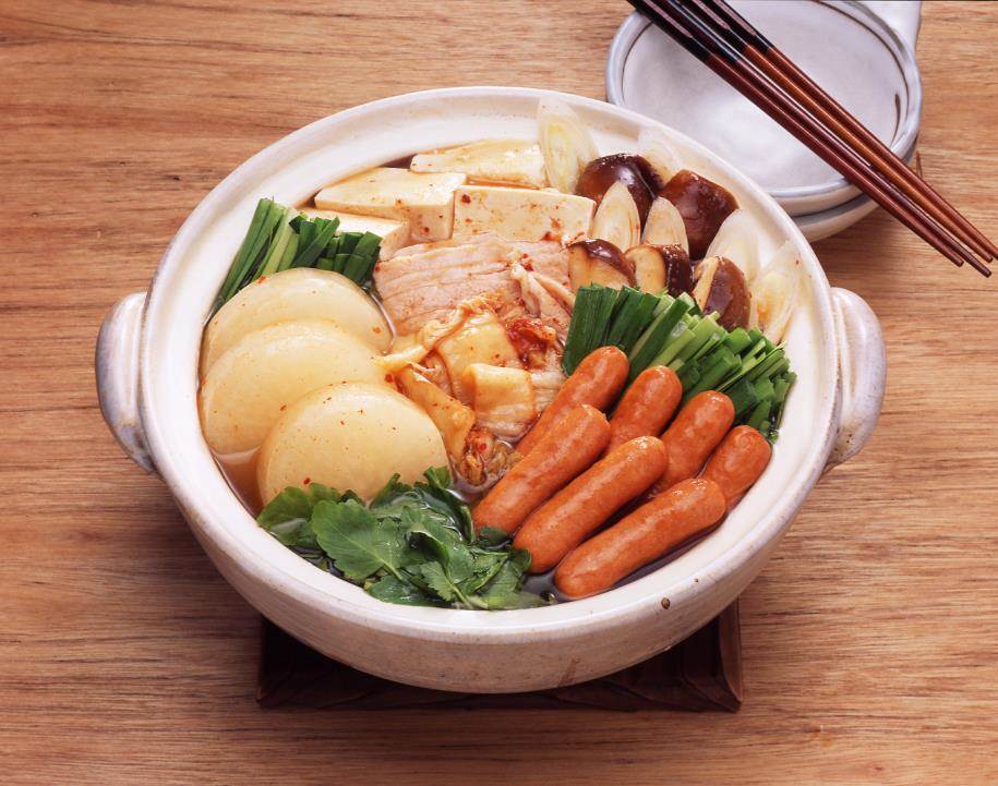 ウインナー入りキムチ鍋
