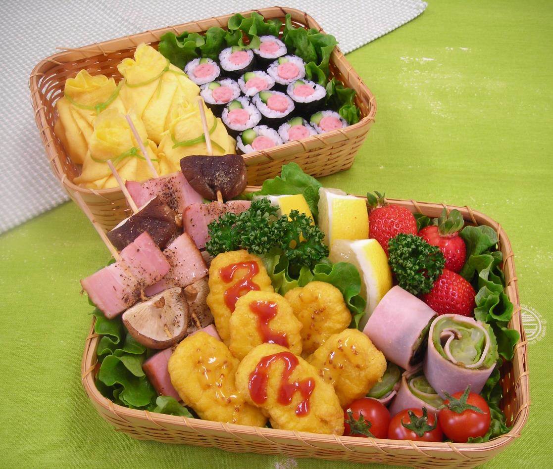 春のお花見弁当