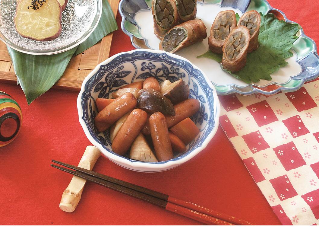 ウインナーの筑前煮風