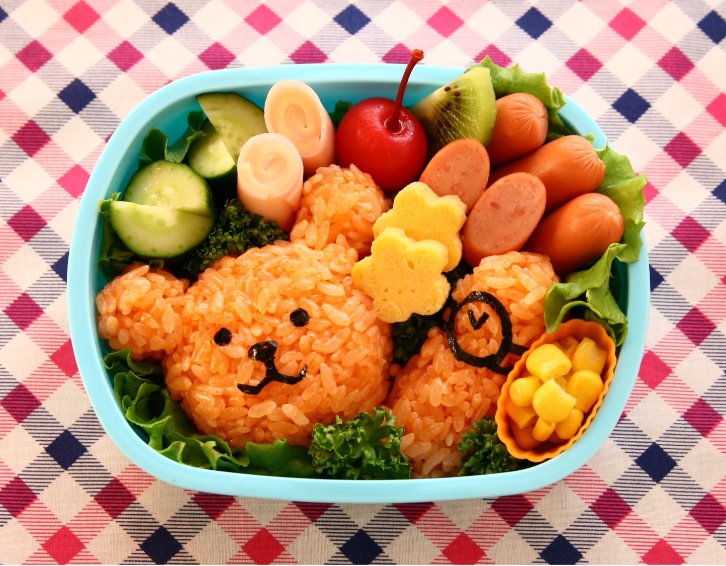 ケチャップライスのクマさん弁当 レシピ紹介 伊藤ハム