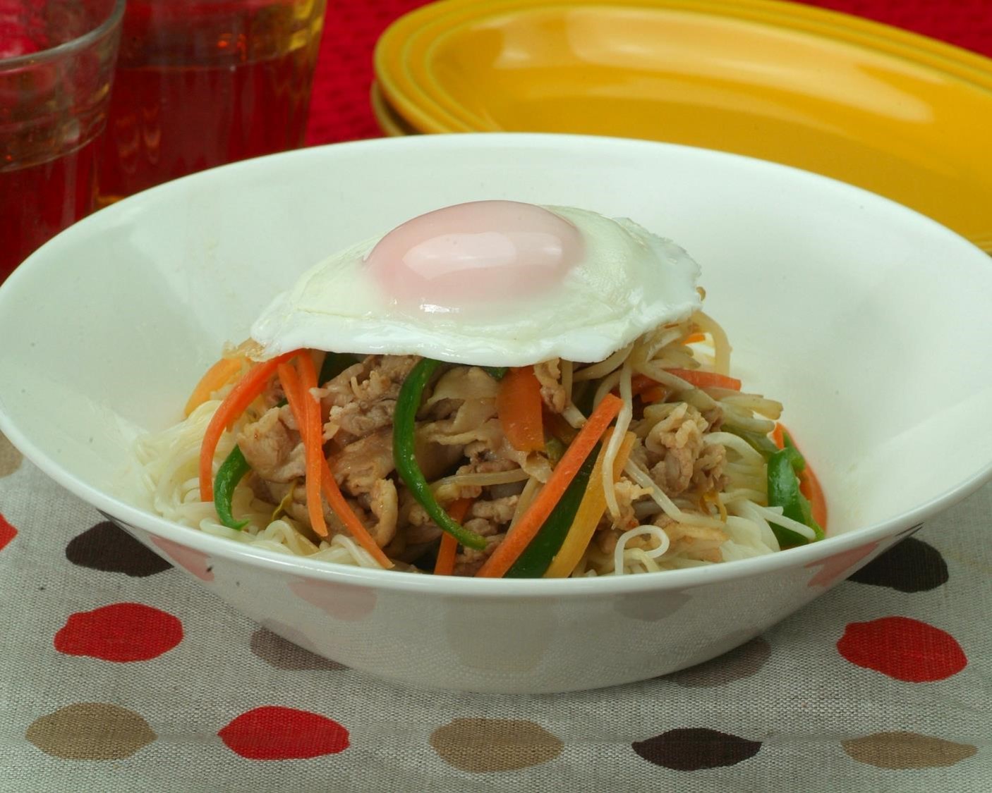 豚肉と干し海老のあえ麺