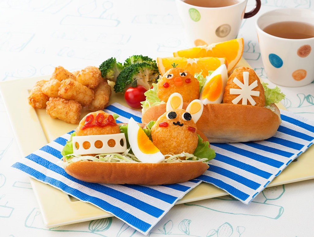 チキンナゲットのイースターサンドパンセット