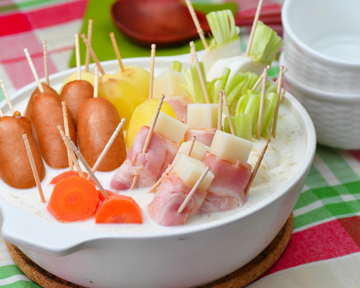 ソーセージと冬野菜のクリームおでん