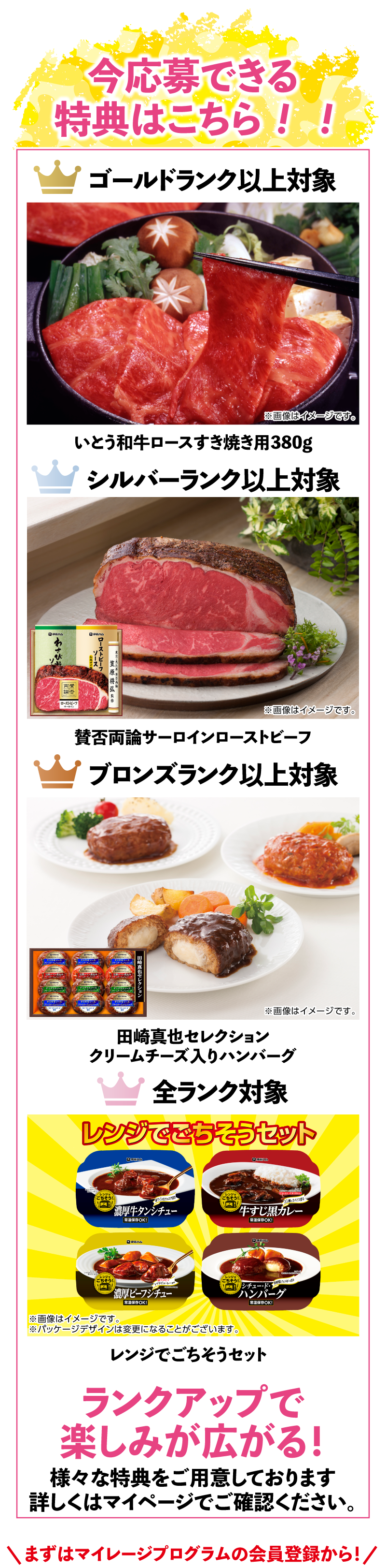 今応募できる特典はこちら！