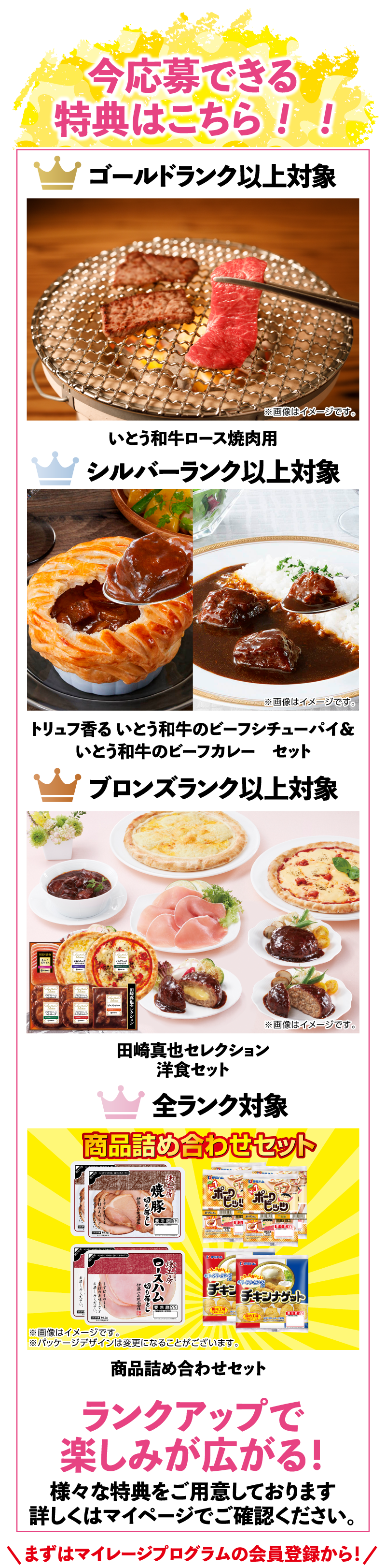 今応募できる特典はこちら！