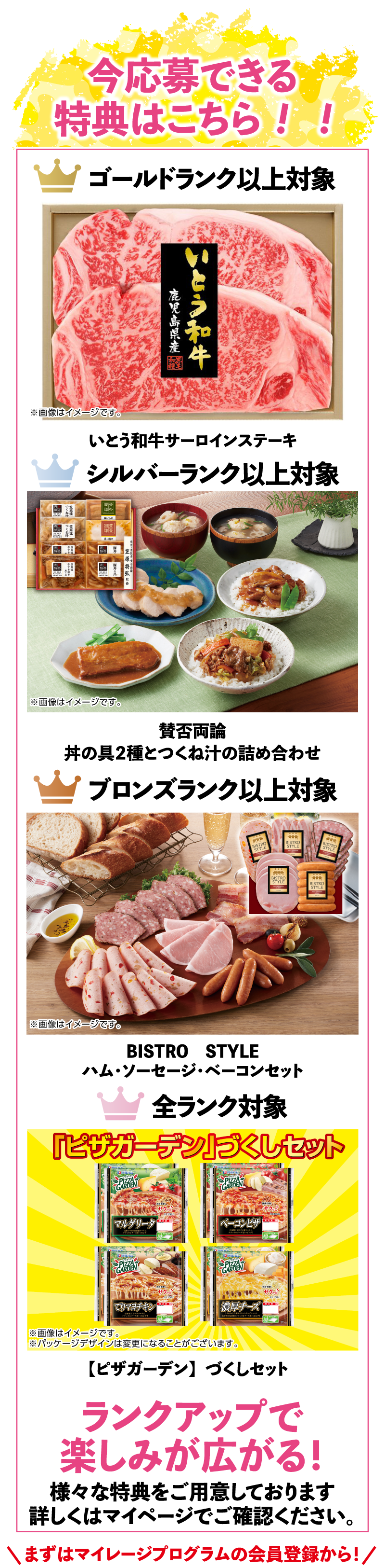 今応募できる特典はこちら！