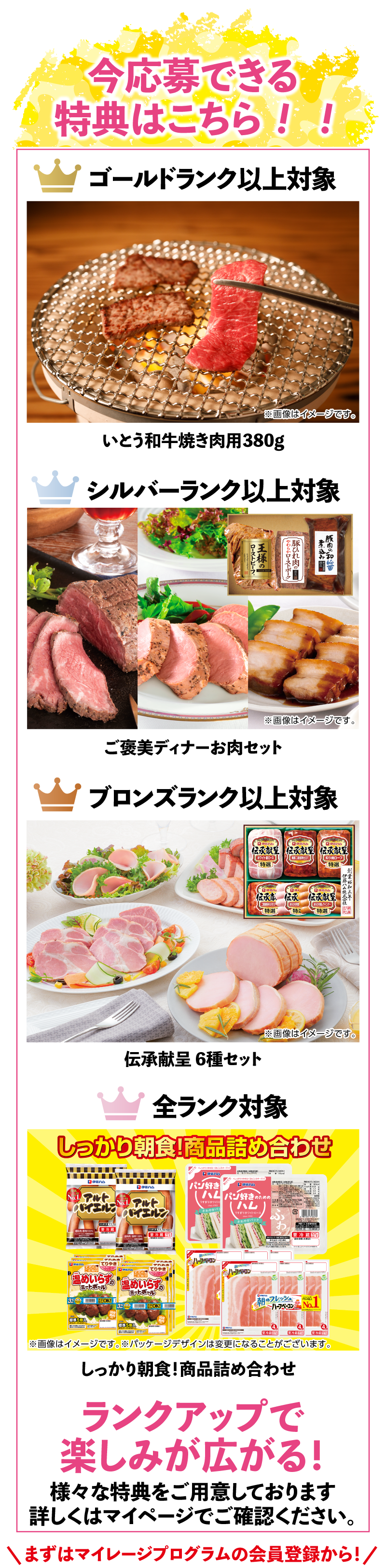 今応募できる特典はこちら！