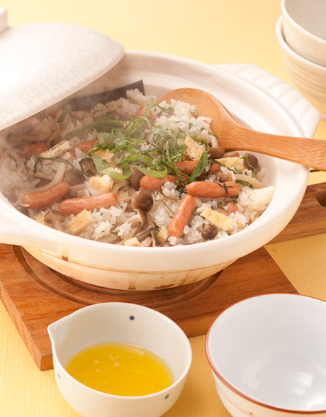 ポークビッツの炊きビッツご飯